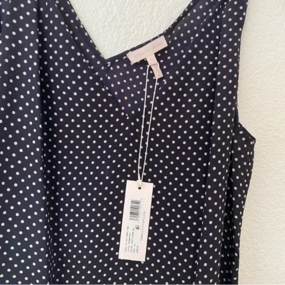 Rebecca Taylor Silk Polka Dot Blouse